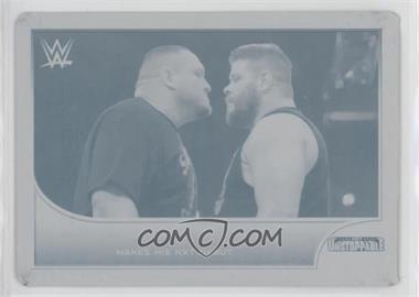 2016 Topps WWE Road to Wrestlemania - [Base] - Printing Plate Cyan #95 - NXT - Samoa Joe /1