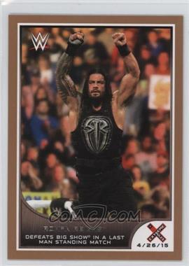 2016 Topps WWE Road to Wrestlemania - [Base] - Tag Team Championship Bronze #23 - Roman Reigns