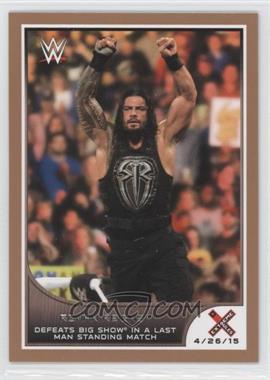 2016 Topps WWE Road to Wrestlemania - [Base] - Tag Team Championship Bronze #23 - Roman Reigns