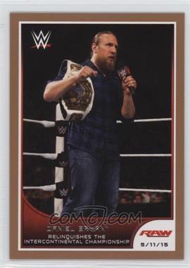 2016 Topps WWE Road to Wrestlemania - [Base] - Tag Team Championship Bronze #29 - Daniel Bryan