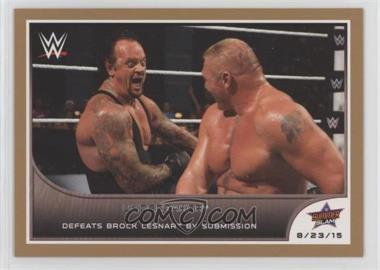 2016 Topps WWE Road to Wrestlemania - [Base] - Tag Team Championship Bronze #79 - Undertaker