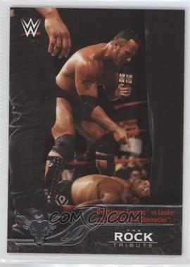 2016 Topps WWE Road to Wrestlemania - The Rock Tribute #3 - Overthrows Faarooq as Leader of The Nation of Domination