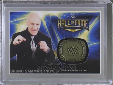 2016 Topps WWE Road to Wrestlemania - WWE Hall of Fame Commemorative Ring Relics - Silver #_BRSA - Bruno Sammartino /25