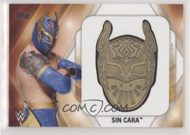 2016 Topps WWE Then Now Forever - Mask and Face Paint Medallions #_SICA - Sin Cara /299