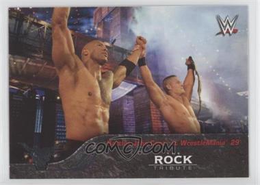 2016 Topps WWE Then Now Forever - The Rock Tribute Part 4 #35 - Battles John Cena at WrestleMania 29