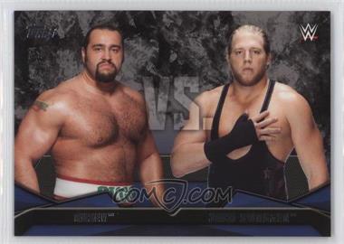 2016 Topps WWE Then Now Forever - WWE Rivalries #18 - Rusev vs. Jack Swagger