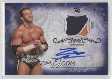2016 Topps WWE Undisputed - Autographed Relics - Blue #UAR-ZR - Zack Ryder /25