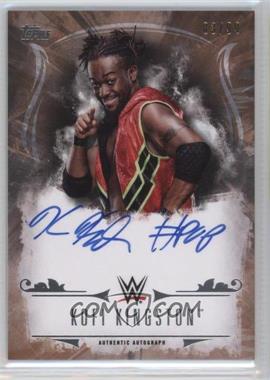 2016 Topps WWE Undisputed - Autographs - Bronze #UA-KK - Kofi Kingston /99