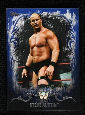 2016 Topps WWE Undisputed - [Base] - US Championship Blue #92 - Stone Cold Steve Austin /25