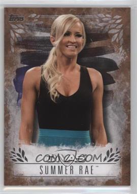 2016 Topps WWE Undisputed - Divas Revolution - Bronze #DR-29 - Summer Rae /99