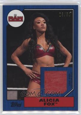 2017 Topps Heritage WWE - Shirt Relics - Blue #R-AF - Alicia Fox /50