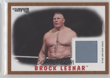 2017 Topps Heritage WWE - Survivor Series 2016 Mat Relics - Bronze #_BRLE - Brock Lesnar /99