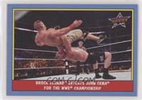 Brock Lesnar Defeats John Cena for the WWE Championship