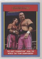 The Hart Foundation Wins the World Tag Team Championship