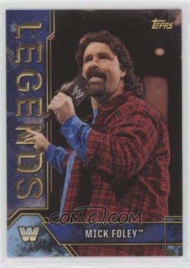 2017 Topps Legends of the WWE - [Base] - Blue #62 - Mick Foley /50