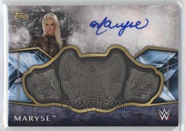 2017 Topps Legends of the WWE - Commemorative Retired Championship Belt Autographs - Blue #ARC-MA - Maryse /25