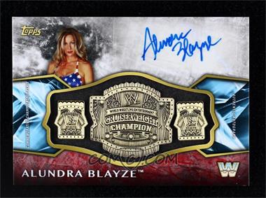2017 Topps Legends of the WWE - Commemorative Retired Championship Belt Autographs - Red #ARC-MD - Alundra Blayze /1