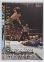 WWE Champion Edge vs. John Cena in a TLC Match