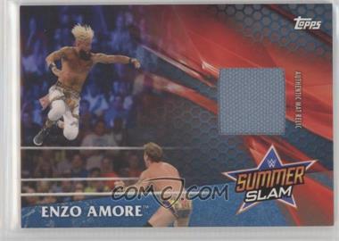 2017 Topps WWE - SummerSlam 2016 Mat Relics - Blue #_ENAM - Enzo Amore /50