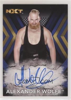 2017 Topps WWE NXT - Autographs - Blue #RA-AW - Alexander Wolfe /50 [EX to NM]