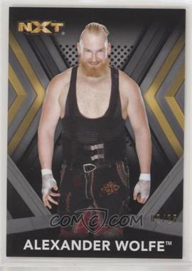 2017 Topps WWE NXT - Roster - Silver #3 - Alexander Wolfe /25