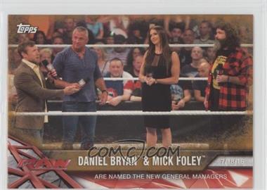 2017 Topps WWE Road to Wrestlemania - [Base] - Bronze #96 - Daniel Bryan & Mick Foley