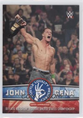 2017 Topps WWE Road to Wrestlemania - John Cena Tribute #4 - Defeats Big Show for the United States Championship