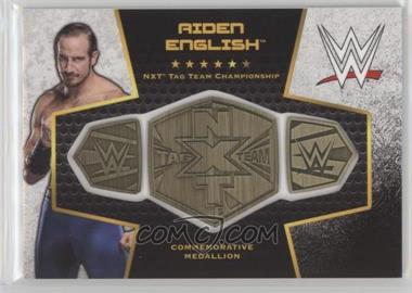 2017 Topps WWE Then Now Forever - Commemorative Championship Plates #_AIEN - Aiden English /299