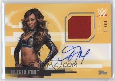 2017 Topps WWE Undisputed - Autograph Relics - Gold #UAR-AF - Alicia Fox /10