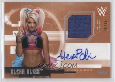 2017 Topps WWE Undisputed - Autograph Relics #UAR-AB - Alexa Bliss /99