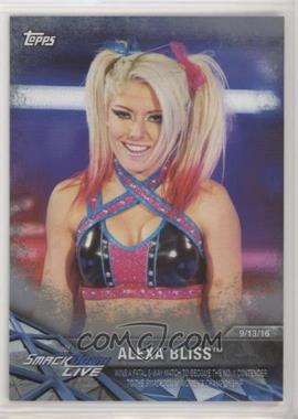 2017 Topps WWE Women's Division - Matches and Moments WWE - Silver #WWE-6 - Alexa Bliss /50