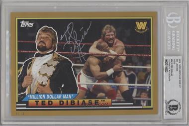 2018 Topps Heritage WWE - On Demand 5x7 Big Legends - Gold #BL-35 - Ted DiBiase /10 [BAS BGS Authentic]