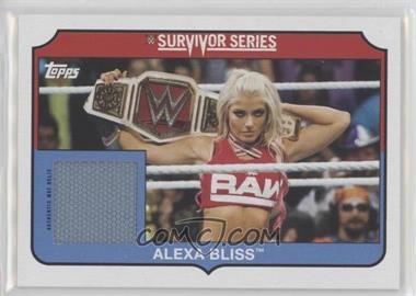 2018 Topps Heritage WWE - Survivor Series Mat Relics #SS-AB - Alexa Bliss /299