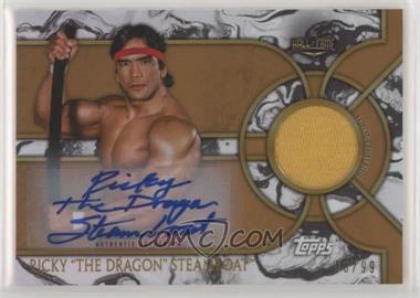 2018 Topps Legends of the WWE - Autograph Shirt Relic - Bronze #ASR-RS - Ricky "The Dragon" Steamboat /99