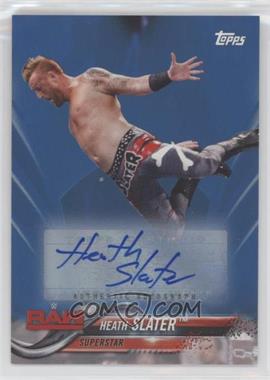 2018 Topps WWE - [Base] - Blue Authentic Autographs #36 - Heath Slater /40