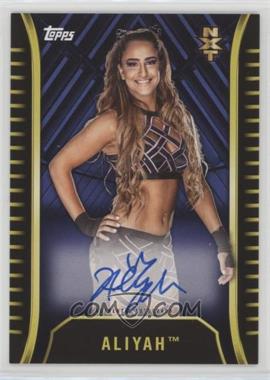 2018 Topps WWE NXT - Autographs - Blue #A-AY - Aliyah /50
