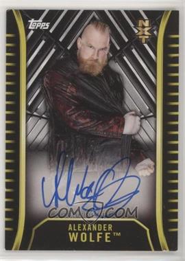 2018 Topps WWE NXT - Autographs #A-AW - Alexander Wolfe [EX to NM]