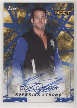 2018 Topps WWE Road to Wrestlemania - Autographs - Blue #A-RS - Roderick Strong /50