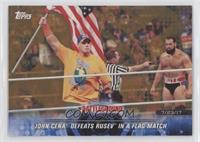 John Cena Defeats Rusev in a Flag Match