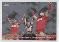 Team Raw Defeats Team SmackDown in a 10-on-10 Survivor Series Match #/25