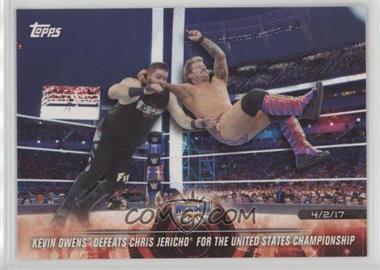 2018 Topps WWE Road to Wrestlemania - [Base] #24 - Kevin Owens Defeats Chris Jericho for the United States Championship