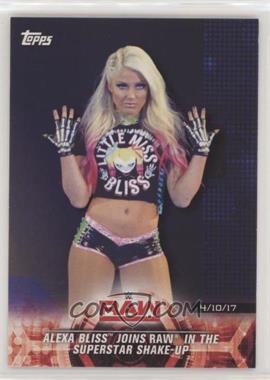 2018 Topps WWE Road to Wrestlemania - [Base] #32 - Alexa Bliss Joins Raw In The Superstar Shake-UP