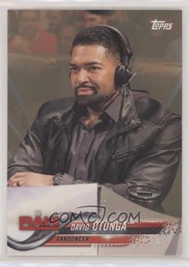 2018 Topps WWE Then Now Forever - [Base] - Bronze #121 - David Otunga