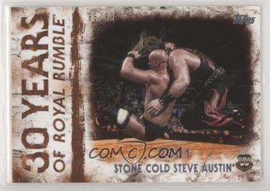 2018 Topps WWE Undisputed - 30 Years of Royal Rumble - Orange #RR-12 - Stone Cold Steve Austin /99 [EX to NM]