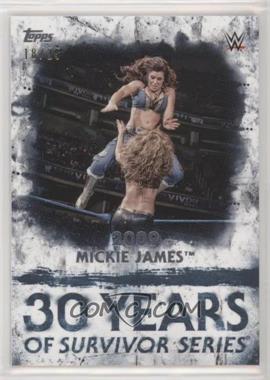 2018 Topps WWE Undisputed - 30 Years of Survivor Series - Blue #SS-17 - Mickie James /25