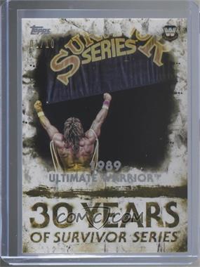 2018 Topps WWE Undisputed - 30 Years of Survivor Series - Gold #SS-3 - Ultimate Warrior /10