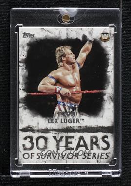2018 Topps WWE Undisputed - 30 Years of Survivor Series - Topps Vault Blank Back #SS-7 - Lex Luger [Uncirculated]