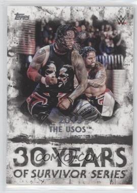 2018 Topps WWE Undisputed - 30 Years of Survivor Series #SS-23 - The Usos