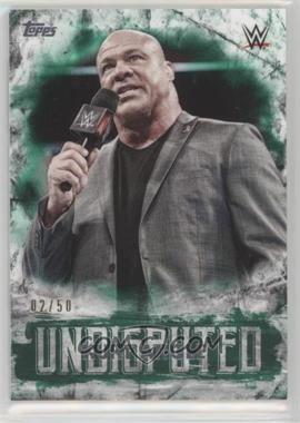 2018 Topps WWE Undisputed - [Base] - Green #25 - Kurt Angle /50