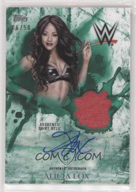 2018 Topps WWE Undisputed - Undisputed Autographed Relic - Green #UAR-AF - Alicia Fox /50